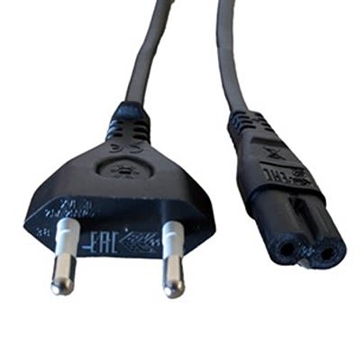 RS PRO Straight IEC C7 Socket to Straight Plug Power Cord, 1.8m [0]; 558-923