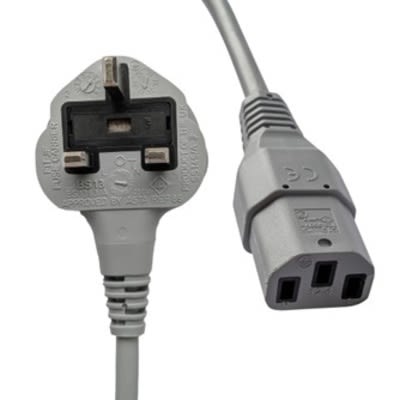 RS PRO Straight IEC C13 Socket to Straight Power Cord, 2m [0]; 558-936