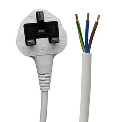 RS PRO Straight Unterminated Straight Power Cord, 2m [0]; 558-937