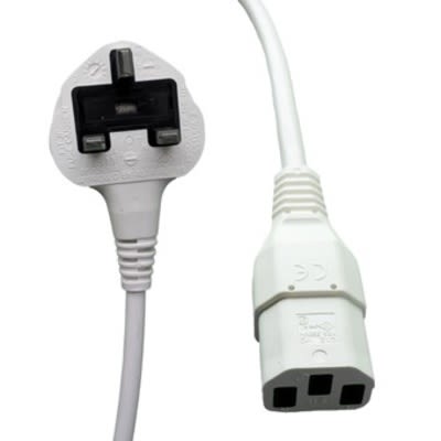 RS PRO Straight IEC C13 Socket to Straight Power Cord, 3m [0]; 558-951