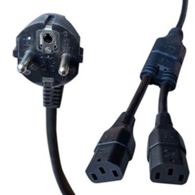 RS PRO Right Angle IEC C13 Socket to Right Angle CEE 7/7 Plug Power Cord, 2.5m [0]; 558-960