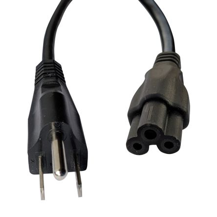 RS PRO Straight IEC C5 Socket to Straight Plug Power Cord, 2m [0]; 558-968