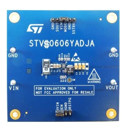 STMicroelectronics 3.3 V/6 A Automotive Step Down DC-DC converter (VIN Up To 6 V) Based On The DCP0606Y DC to DC [STEVAL-0606YADJ]; 559-191