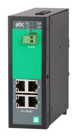 Etic XSLAN Series Ethernet Module for Use with SHDSL, SPE, Digital, Digital, 10 → 30 V dc [XSLAN-1400]; 559-446