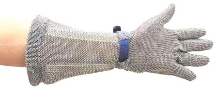 Portwest AC10 Silver Stainless Steel Cut Resistant, Food Work Gloves, Size XL, PVC Coating [AC10SIRXL]; 561-320