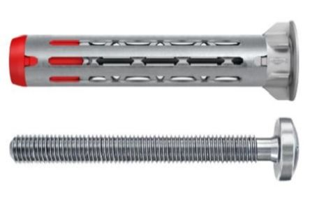 Fischer Fixings Silver Metal, Nylon Cavity Wall Fixings, 10mm fixing hole diameter [572921]; 561-636