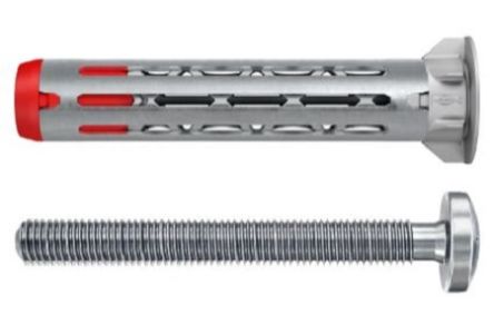 Fischer Fixings Silver Metal, Nylon Cavity Wall Fixings, 12mm fixing hole diameter [572922]; 561-638