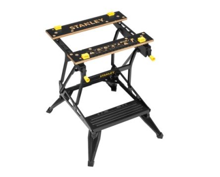 Stanley STST83400-1 Portable Steel Workbench, 250kg Max Load, Adjustable Height, 505cm x 775cm x 50cm [STST83400-1]; 561-994