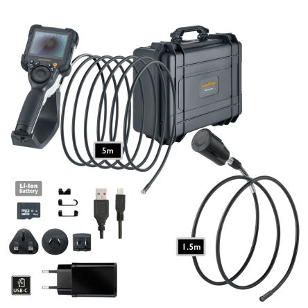 Protimeter 092.928B 7.9mm probe Inspection Camera, 5m Probe Length, 640 x 480pixels Resolution, LED Illumination [092.928B]; 563-030