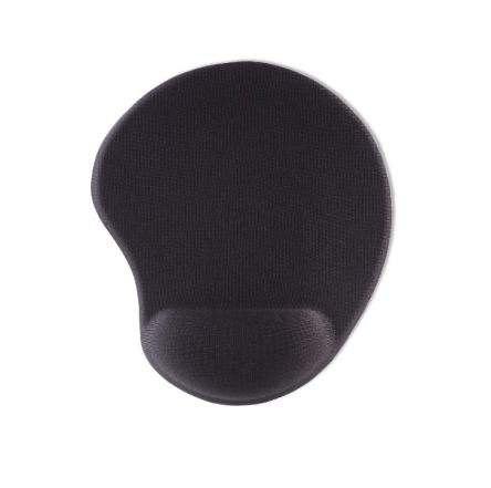 Hama Black Lycra Memory Foam, Polyurethane Elastomer (PU) Mouse Pad & Wrist Rest 20 x 23 x 2.1cm 21mm Height [00126855]; 563-036