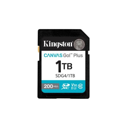 Kingston 1 TB SDXC SD Card, Class 10, U3, UHS-I, V30 [SDG4/1TB]; 563-591