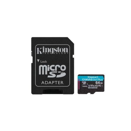 Kingston 64 GB MicroSDXC Micro SD Card, A2, Class 10, U3, UHS-I, V30 [SDCG4/64GB]; 563-593