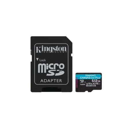 Kingston 512 GB MicroSDXC Micro SD Card, A2, Class 10, U3, UHS-I, V30 [SDCG4/512GB]; 563-597