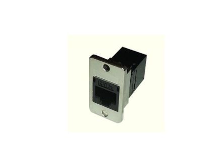 TUK Limited FACK Series RJ45 Panel Mount Coupler, Cat5e, Unshielded [FACK4BKPM#24]; 563-899