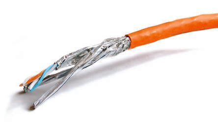 DatwylerCU 7702 Cat7, Orange Unterminated to, S/FTP Shielded, Unterminated FRNC Sheath [19473700DK]; 564-118