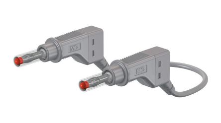Staubli Test lead, 32A, 600V, Grey, 150cm Lead Length [66.9407-15028]; 564-413