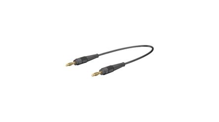 Staubli Test lead, 32A, 600V, Black, 100cm Lead Length [64.1025-10021]; 564-432