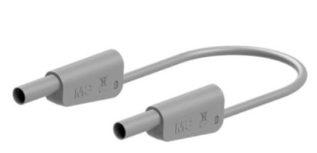 Staubli Test lead, 32A, 600 → 1000V, Grey, 200cm Lead Length [66.2015-20028]; 564-460