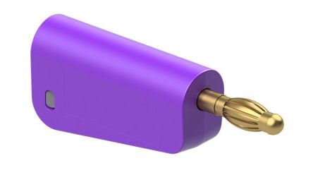 Staubli Violet Plug Banana Plug, 4 mm Connector, Screw Termination, 32A, 30 → 60V, Gold Plating [64.1045-26]; 564-740