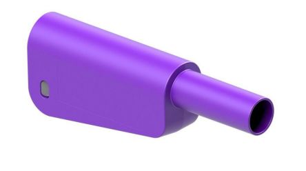 Staubli Violet Plug Banana Plug, 4 mm Connector, Solder Termination, 32A, 600 → 1000V, Nickel Plating [66.2022-26]; 564-741