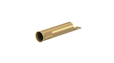 Staubli Gold Socket Banana Socket, 4 mm Connector, Press Fit Termination, 25A, 30 → 60V, Gold Plating [23.1004]; 564-742