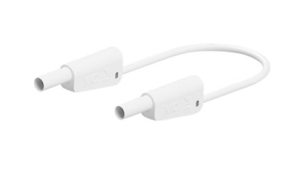 Staubli Test lead, 32A, 600 → 1000V, White, 75cm Lead Length [66.2014-07529]; 564-762