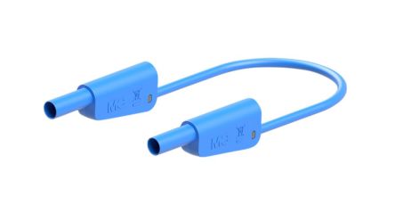 Staubli Test lead, 32A, 600 → 1000V, Blue, 75cm Lead Length [66.2015-07523]; 564-777