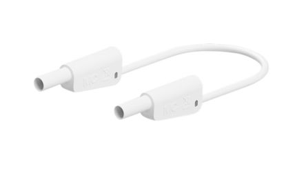 Staubli Test lead, 32A, 600 → 1000V, White, 75cm Lead Length [66.2015-07529]; 564-779