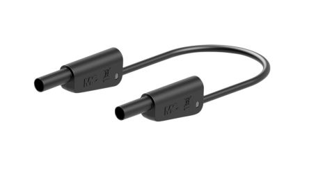 Staubli Test lead, 32A, 600 → 1000V, Black, 150cm Lead Length [66.2015-15021]; 564-784
