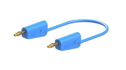 Staubli Test lead, 32A, 30 → 60V, Blue, 50cm Lead Length [64.1034-05023]; 564-803