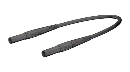 Staubli Test lead, 32A, 1kV, Black, 150cm Lead Length [66.9392-15021]; 564-841