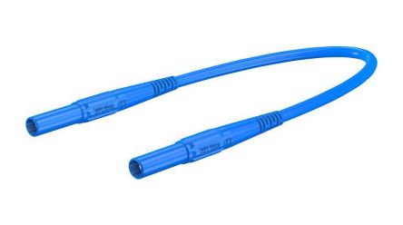 Staubli Test lead, 32A, 1kV, Blue, 200cm Lead Length [66.9392-20023]; 564-843