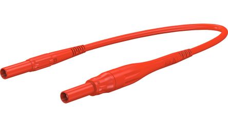 Staubli Test lead, 8A, 1kV, Red, 200cm Lead Length [66.9395-20022]; 564-846
