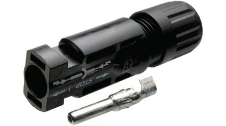 Staubli PV-KST4 Series, Male, Cable Mount MC4 Connector, Cable CSA, 4 → 6mm², Rated At 39A, 1 kV 32.0017P0001-UR [32.0017P0001-UR]; 564-855