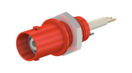 Staubli SLK-4N-F25 Series Female, Receptacle Panel Mount BNC Connector, Solder Termination, Straight Body [67.9764-22]; 564-857