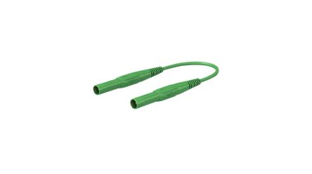 Staubli Test lead, 19A, 1kV, Green, 150cm Lead Length [66.9013-15025]; 564-868