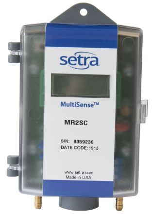 Setra MR2UA Series Pressure Sensor, 100Pa Min, 1000Pa Max, Voltage Output, Differential Reading [MR2UA]; 564-972