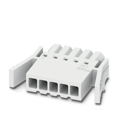 Phoenix Contact, 2.5mm Pitch, 5/..-PL, PTCM 0, 5 Way, , Pluggable Terminal Block, Plug, Latching, Crimp Termination, [1015461]; 565-618