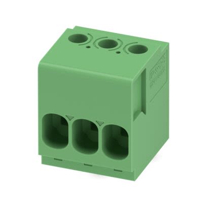 Phoenix Contact TDPT Series PCB Terminal Block, 3-Contact, 6.35mm Pitch, Wave Soldering, 1-Row, Screw Termination [1017515]; 565-622