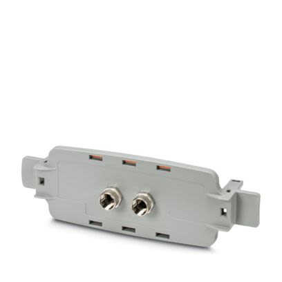 Phoenix Contact RAL 7042 PC Front Plate, 34mm H, 196mm W, 62mm L for Use with ECS Outdoor Housings [1050384]; 565-632