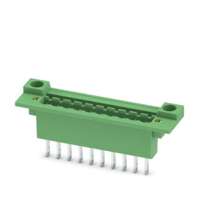 Phoenix Contact, 5mm Pitch, 5/..-GF, DFK-MSTB 2, 10 Way, , Pluggable Terminal Block, Feed Through Header, Threaded [0710109]; 565-698