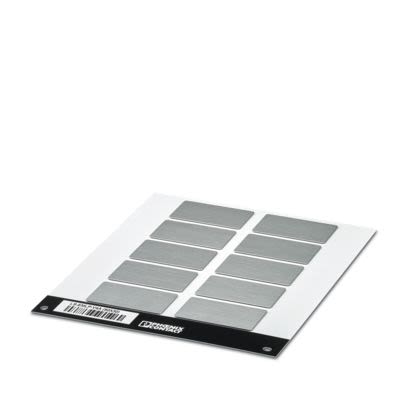 Phoenix Contact LS-EMLP-V4A Adhesive Stainless Steel Label, Silver, Pre-printed "Unlabeled", for Devices In The Control [0803991]; 565-766