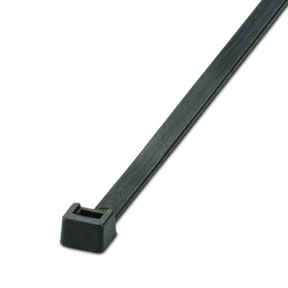 Phoenix Contact Cable Ties, Standard, 365mm x 7.8 mm, Black Polyamide, Pk-100 [3240793]; 566-101
