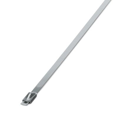 Phoenix Contact Cable Ties, Standard, 201mm x 4.6 mm, Silver Polyamide, Pk-100 [3240821]; 566-104