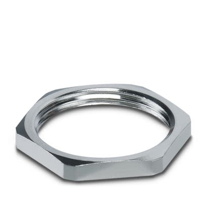 Phoenix Contact Silver Brass Cable Gland Locknut, PG21mm Thread [3241156]; 566-117