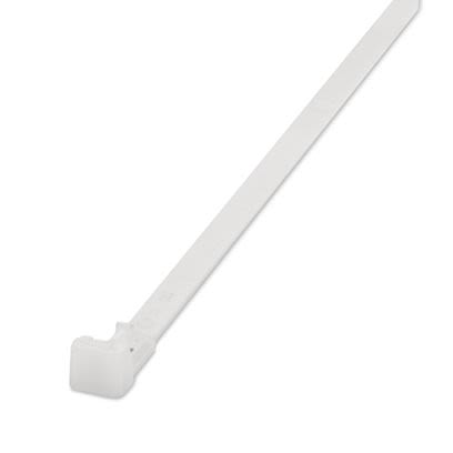 Phoenix Contact Cable Ties, Standard, 350mm x 7.5 mm, Clear Polyamide, Pk-100 [3240716]; 566-152