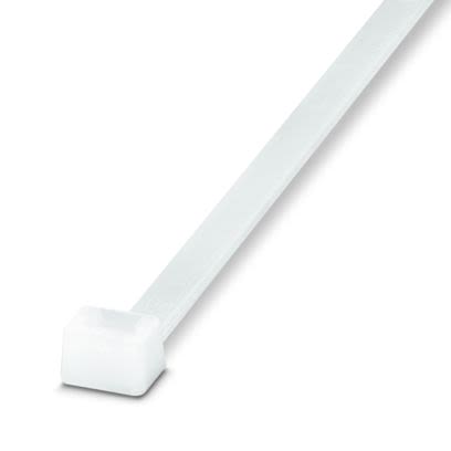 Phoenix Contact Cable Ties, Standard, 540mm x 7.8 mm, Clear Polyamide, Pk-100 [3240719]; 566-154