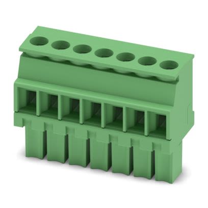 Phoenix Contact PCB Terminal Block, 7-Contact, 3.5mm Pitch, Push-In, 1-Row, Socket Termination [1862904]; 566-191