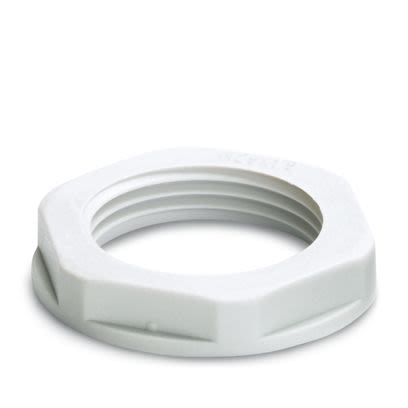 Phoenix Contact Light Grey Nylon 66 Cable Gland Locknut, PG13.5mm Thread [1424551]; 566-225