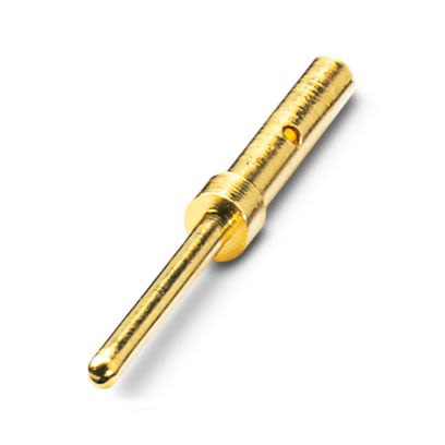 Phoenix Contact size 22AWG Male Crimp D-sub Connector Contact, Gold over Nickel Pin, 28 → 22 AWG [1418789]; 566-246